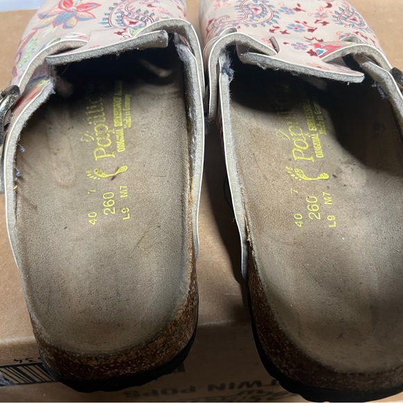 Cream paisley Birkenstock clogs - Picture 4 of 5